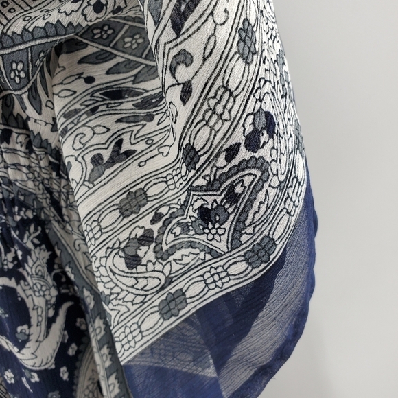 Speed Control NY navy blue and white long flowing dress 1X - Picture 10 of 16